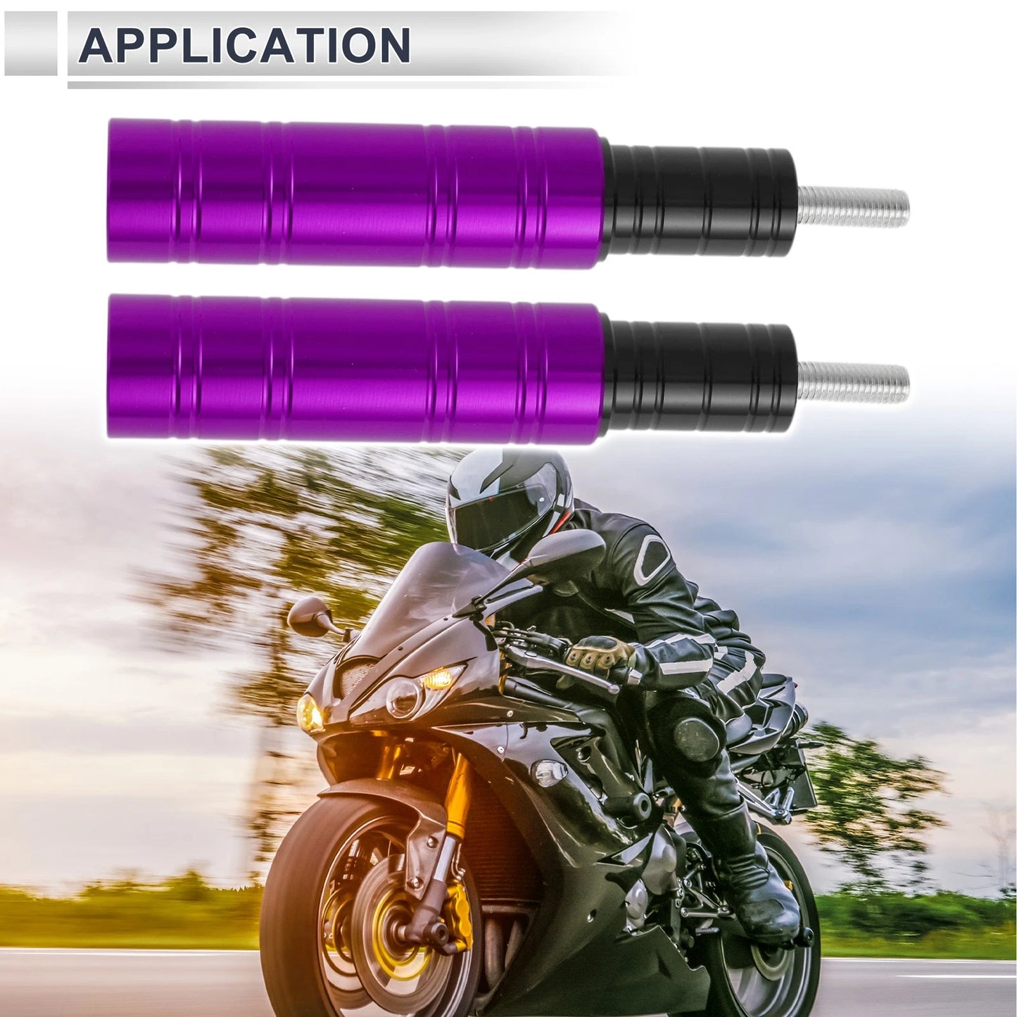 Frame Bolt / 10.5mm / Aluminum Alloy Motorcycle Slider for Universal Bikes