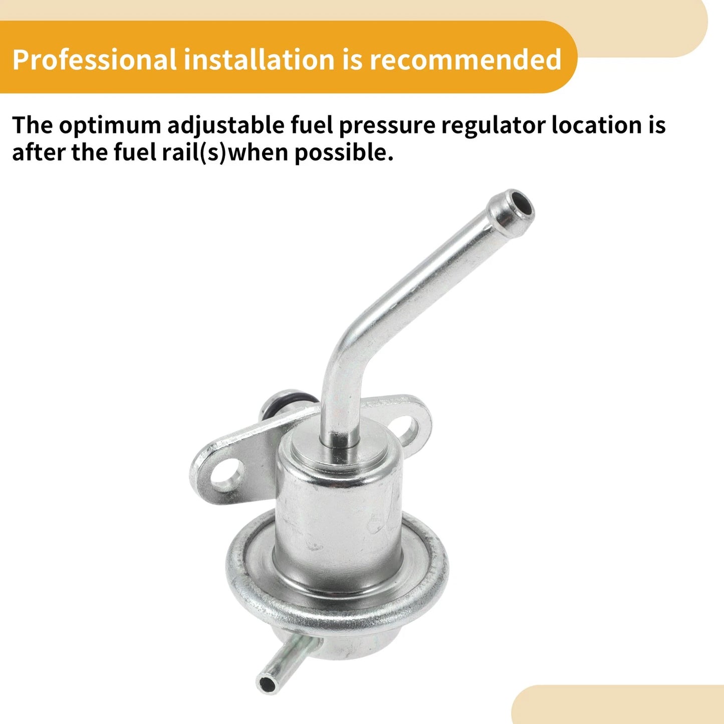Fuel Pressure Regulator for Nissan L4 (1993-1997) 20-70 Psi Metal