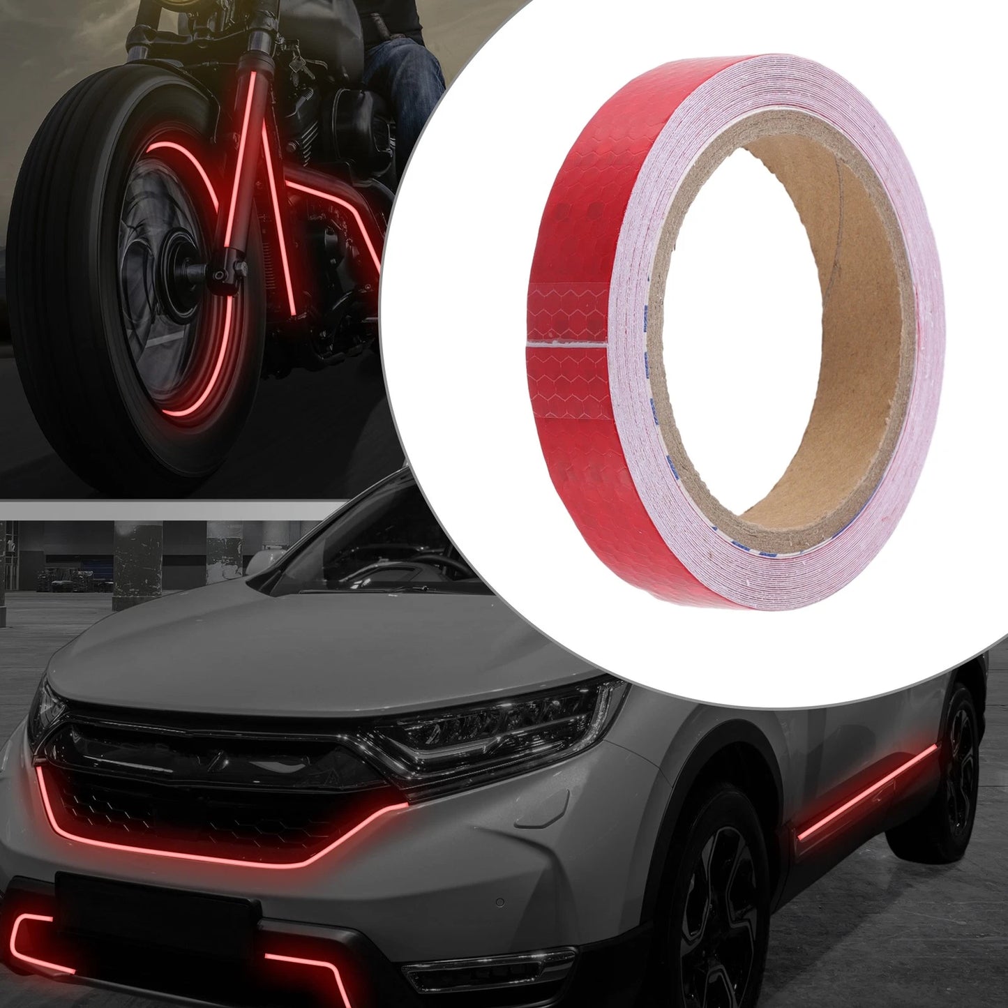 Universal Reflective Tape / High Brightness Reflective Sheet Red for Motorcycles