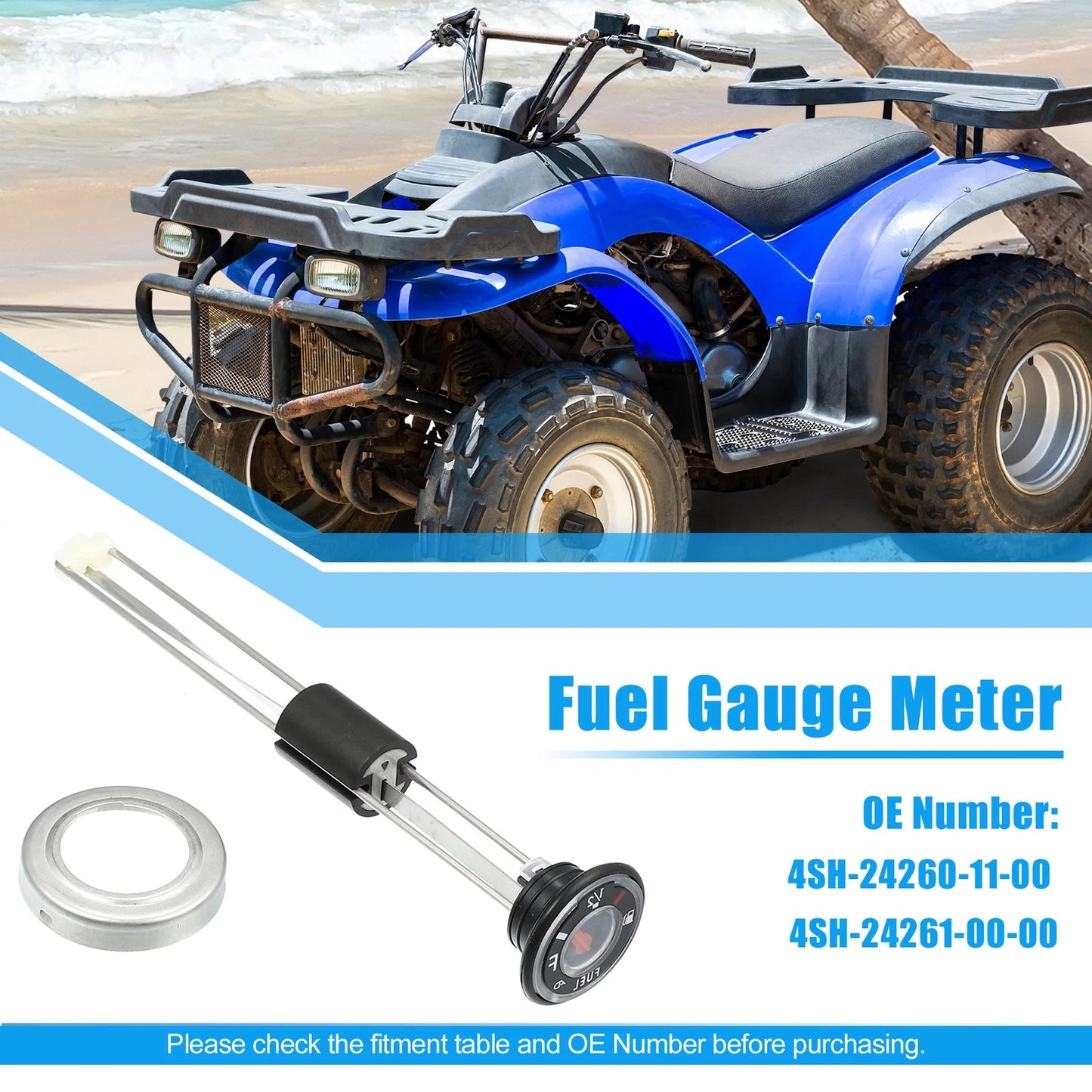 1pcs ATV Fuel Gauge Meter for Yamaha BIG BEAR 400 (2000–2012)