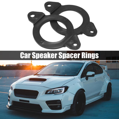 Black Plastic Speaker Mounting Adapter Rings for Toyota Subaru