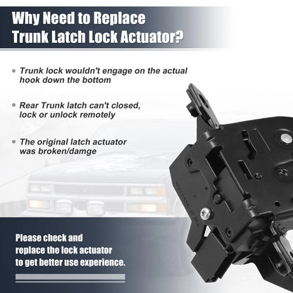 Tailgate Lock Latch Actuator for Chevy Tahoe Suburban GMC Yukon (2015 - 2019)