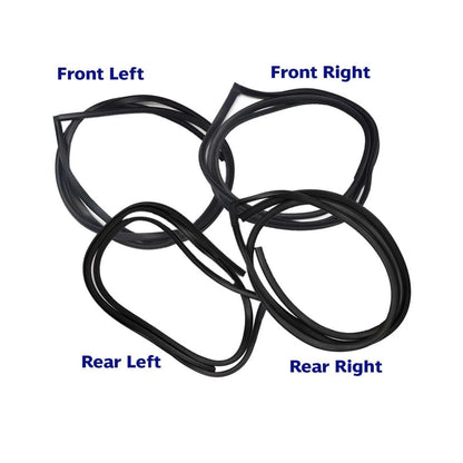 Door Rubber Weatherstrip Seal Front Rear Set 4 Fits Datsun Bluebird 510 4D Sedan