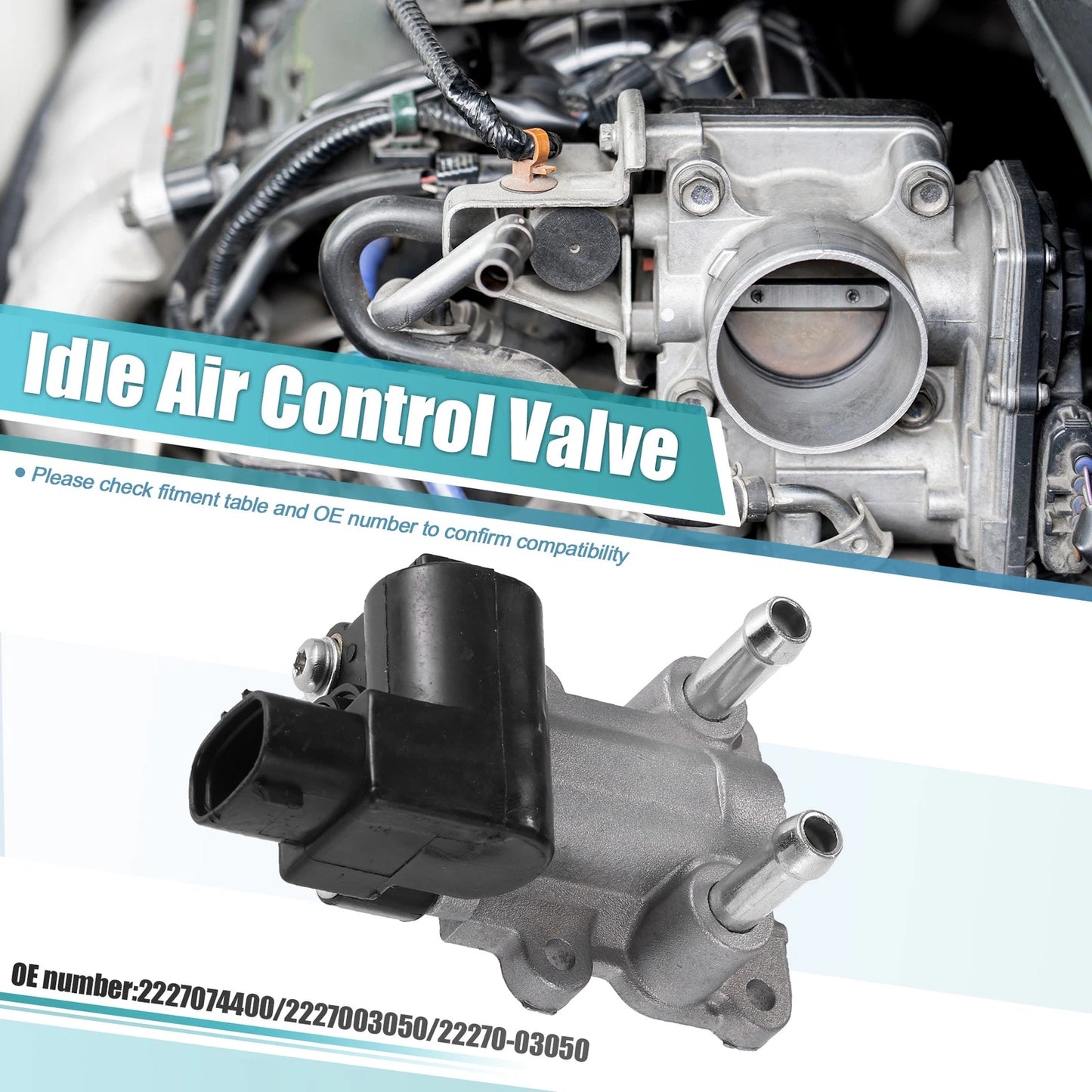 Idle Air Control Valve 1Pcs Idle Air Control Valve for Toyota Camry (2000–2001)