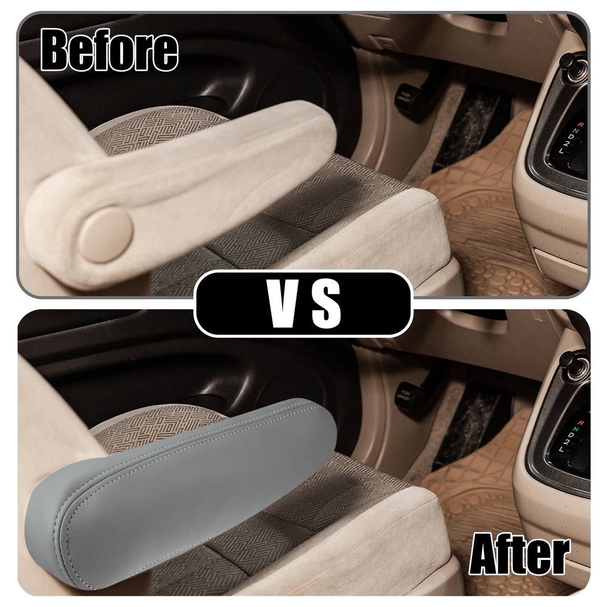 Car Center Console Armrest Cover for Toyota Sequoia (2001-2023) Gray