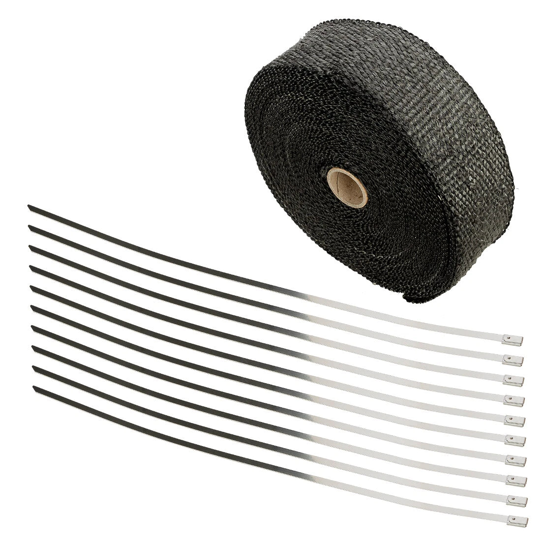 2" x 50ft Black Exhaust Heat Wrap Tape for Motorcycle