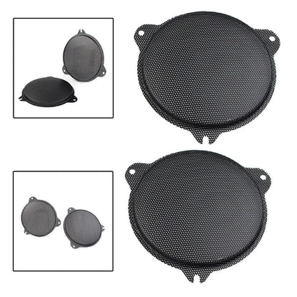 Black Front Mesh Speaker Grills for Harley Davidson Electra Glide (2014-2018)