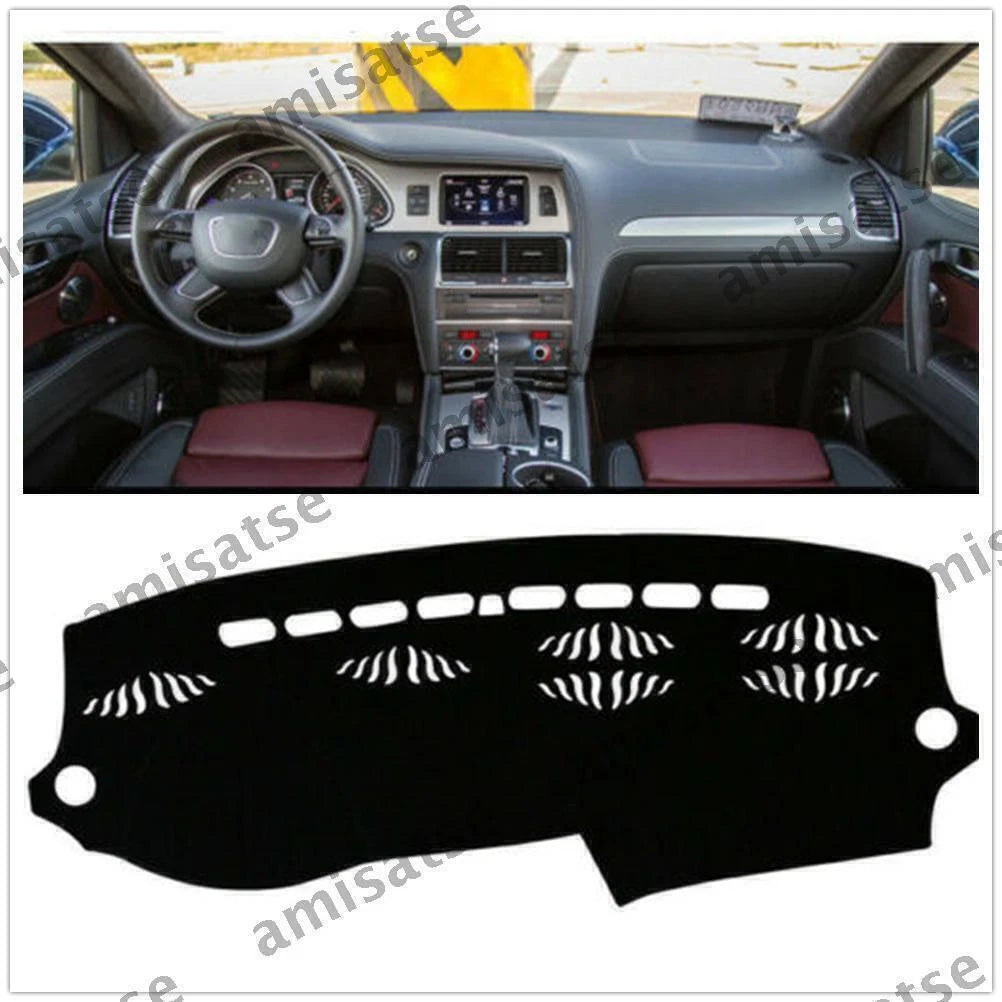 Dashmat for Q7 2006-2015 Black Dashboard Cover Sun Visor Pad (2006-2015)