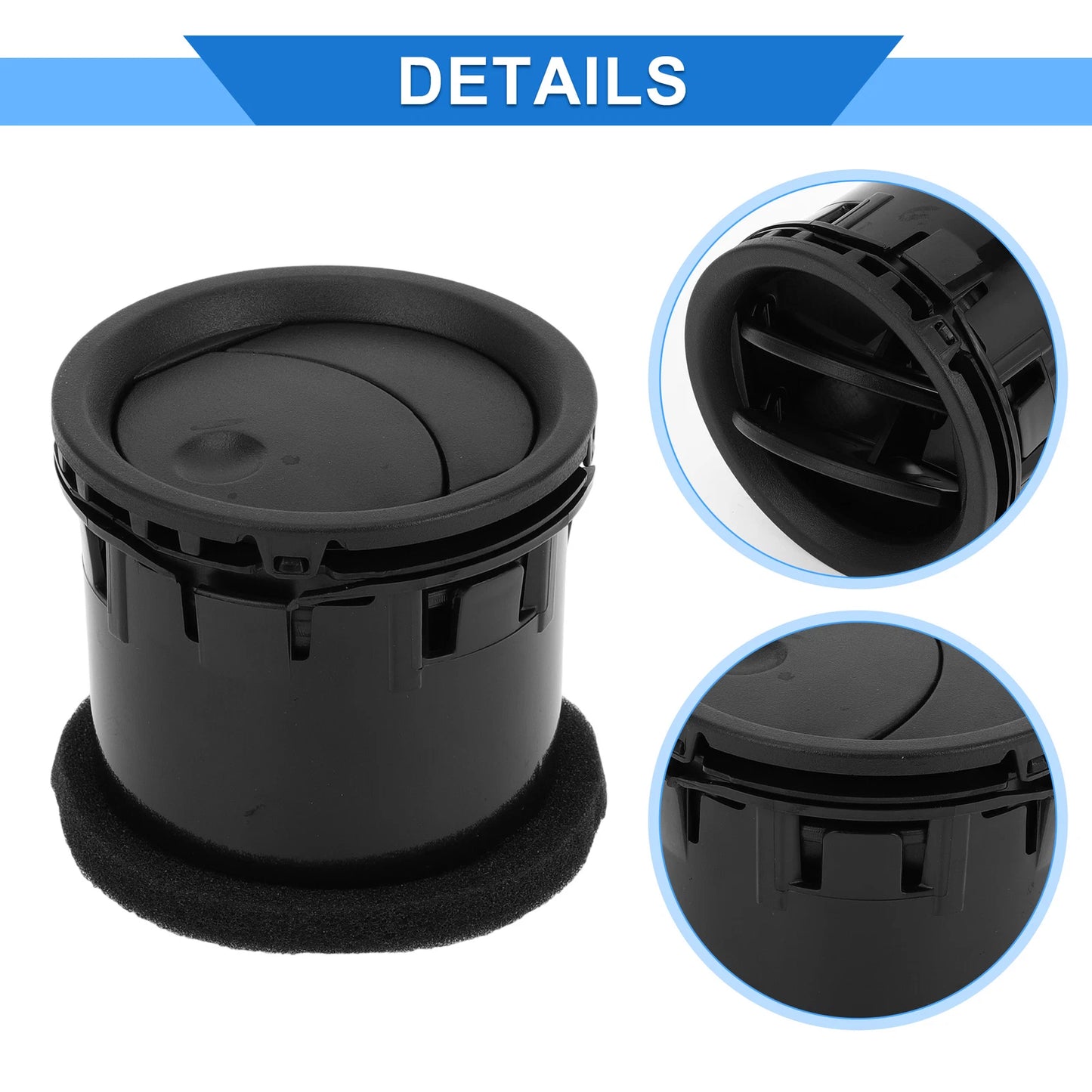 A/C Outlet Dash Vent Panel for Ford Fusion 2006-2009 - Durable Black ABS