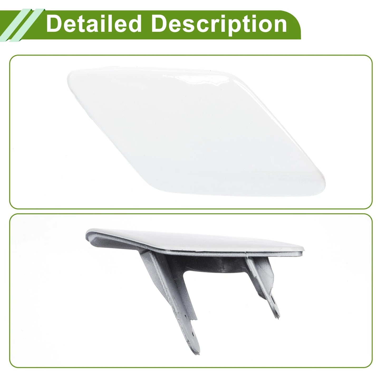 Front Right Washer Nozzle Cover for BMW 428i (2014-2016) - White Cap