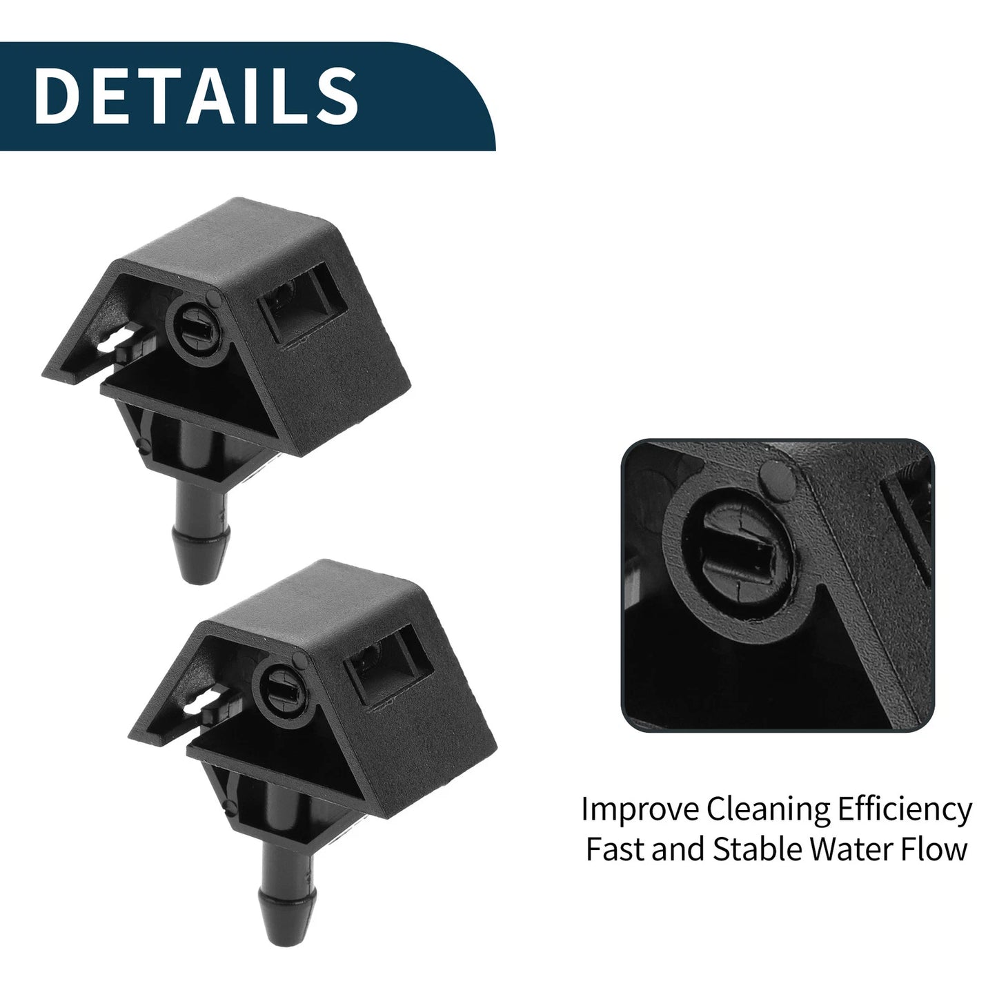 Front Windshield Washer Nozzles  for Nissan Qashqai J10 (2007-2013)