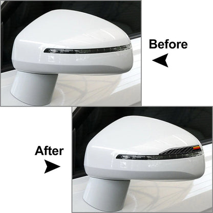 Carbon Black Universal Side Mirror Anti-Collision Protector Trim