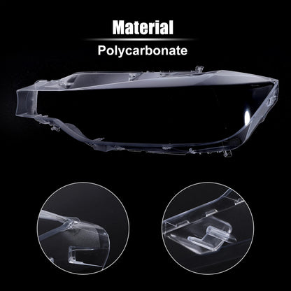 Car Front Headlight Lens Cover for BMW F30 F31 F35 (2013-2016)