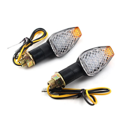Clear LED Turn Signal Indicators for Mini 14 Motorcycle (Universal)