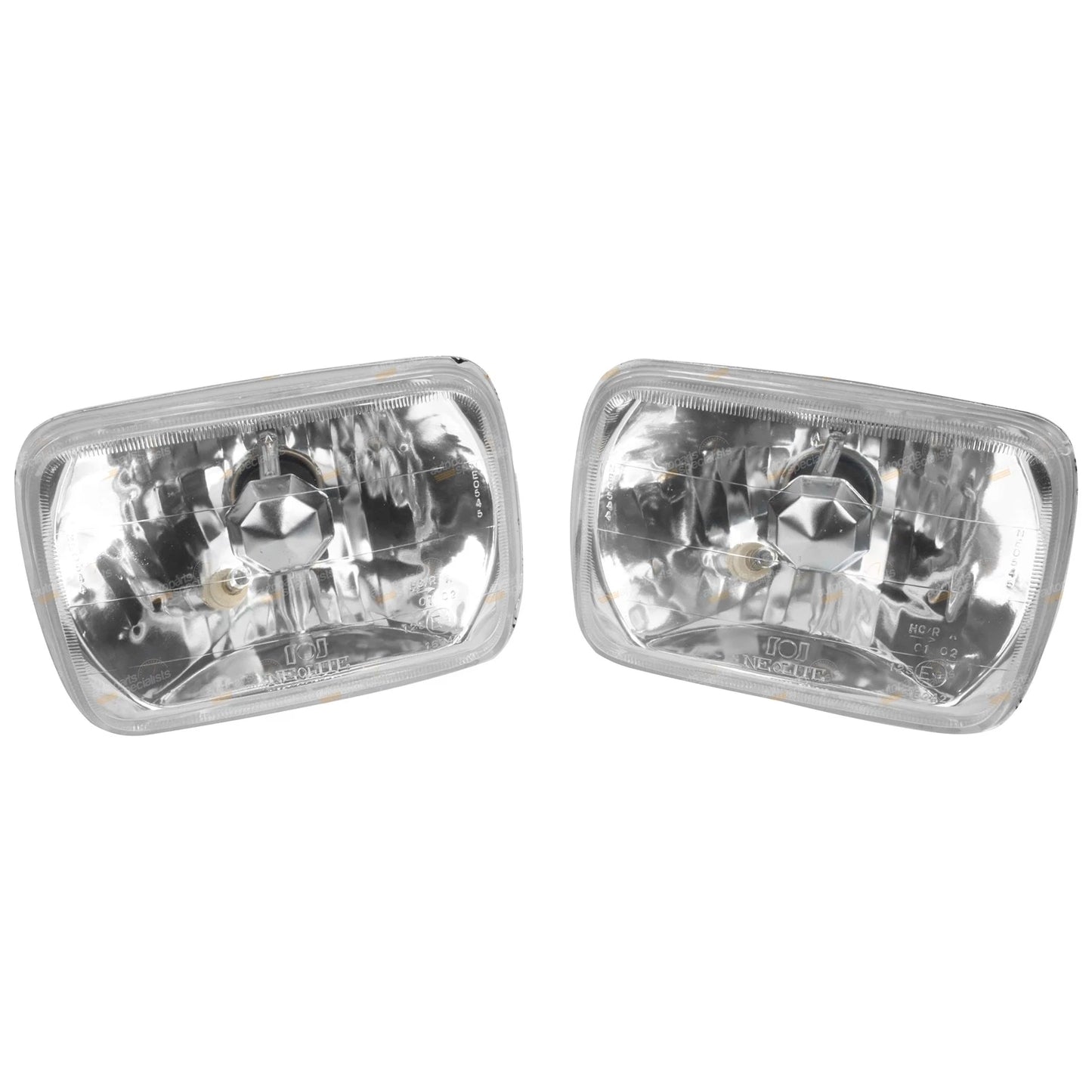2x Multi Reflective Lens 200mm x 142mm Headlight H4 Conversion for Cars
