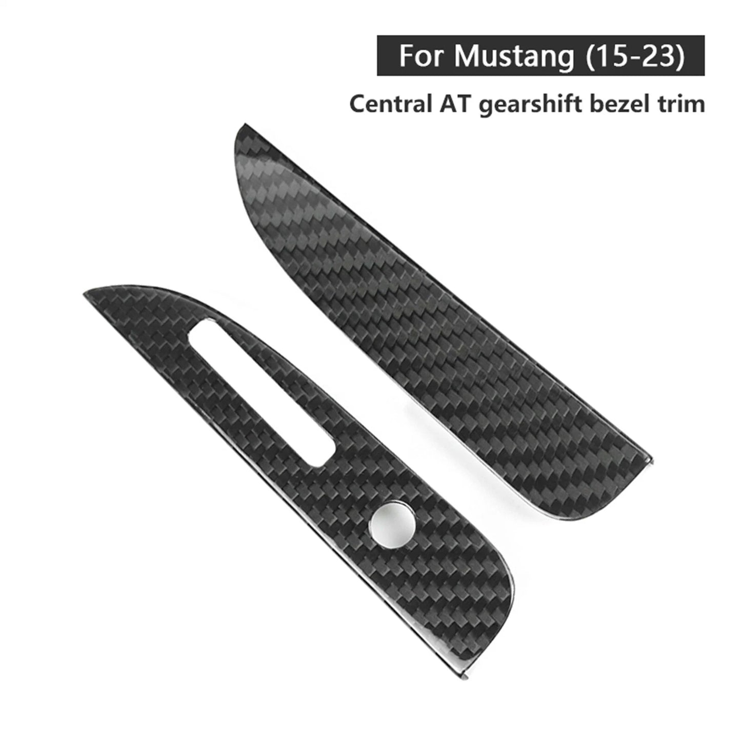 2 x Central Gear Shift Box Panel Covers for Ford Mustang (2015-2023)