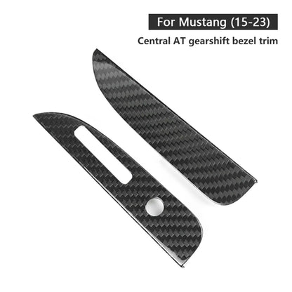 2 x Central Gear Shift Box Panel Covers for Ford Mustang (2015-2023)