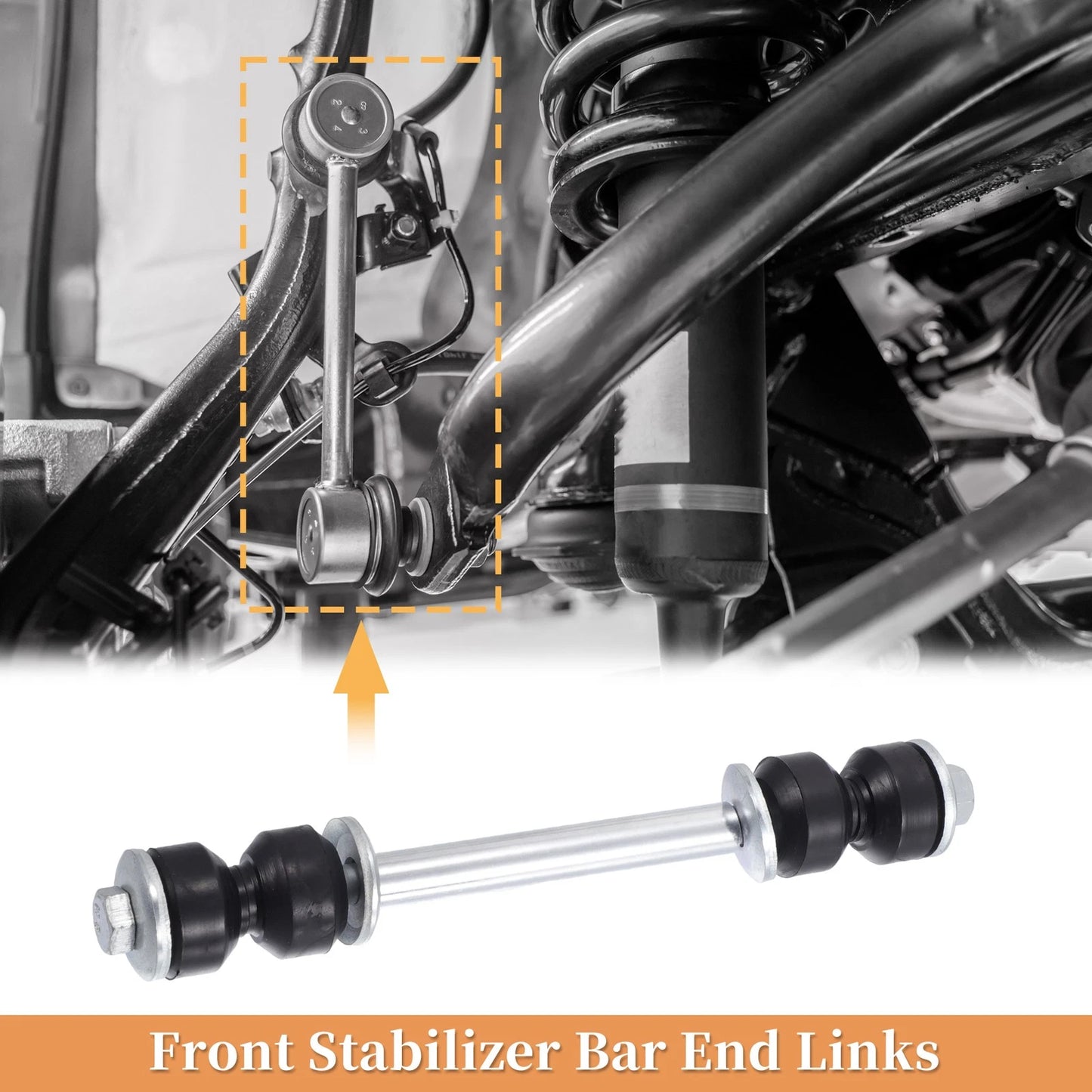 Front Stabilizer Sway Bar Link for Ford Mustang & GMC Savana 1500
