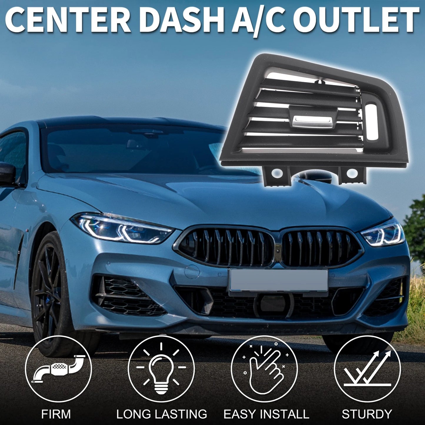 A/C Outlet Front Right Center Dash Air Vent Panel for BMW 528i