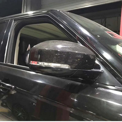 Replace Real Carbon Fiber Mirror Cover Shell fit For Land Rover Evoque 2014-2018