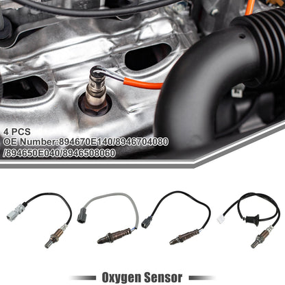 4 Pcs O2 Oxygen Sensors for Toyota Sienna (2012-2014) 3.5L