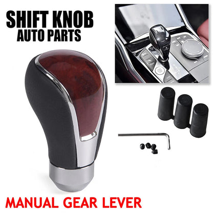 Leather Walnut Wood Gear Shift Knob for Toyota Lexus