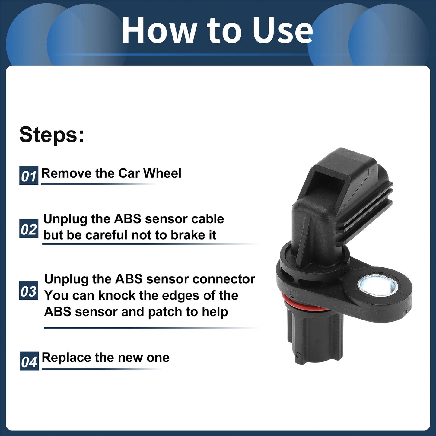 ABS Wheel Speed Sensor for Dodge Dakota Rear (2005-2010)