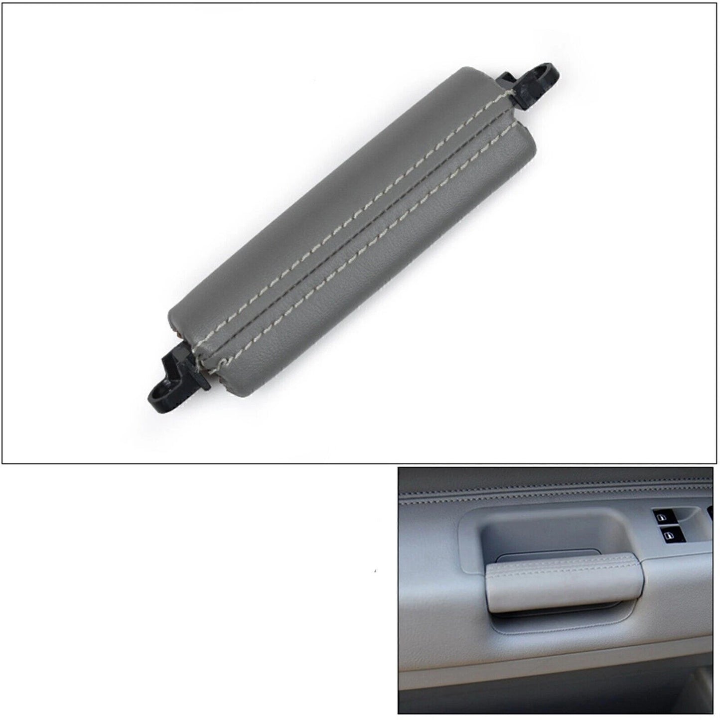 1x Gray Interior Door Pull Handle Bar Left for Volkswagen Touareg (2003-2010)