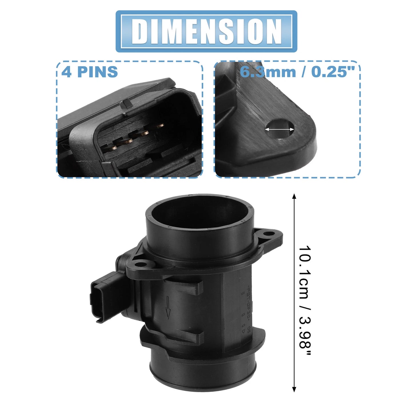 Mass Air Flow Sensor for Ford Fiesta MK VI (2008-2017)