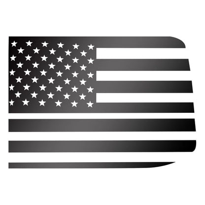 2 x Black Rear Window Flag Stickers for Ford F-150 (2015-2022)