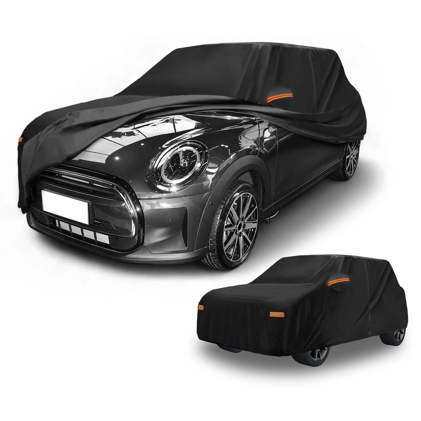 Waterproof All Weather Car Cover for Mini Cooper 4DR Black
