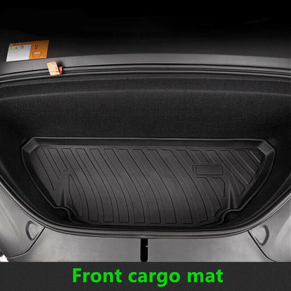 TPE Black Frunk/Trunk Cargo Liner Pad Mat for Tesla Model X (2016–2020)