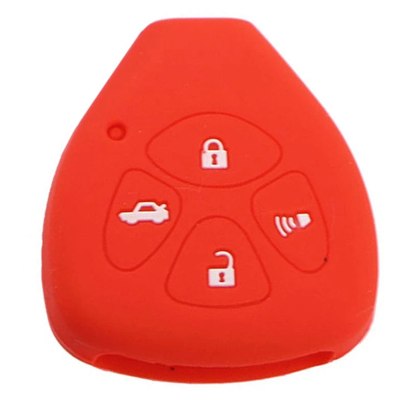 2 x Silicone 4 Button Key Shell Case Cover for Toyota Corolla, Camry, RAV4