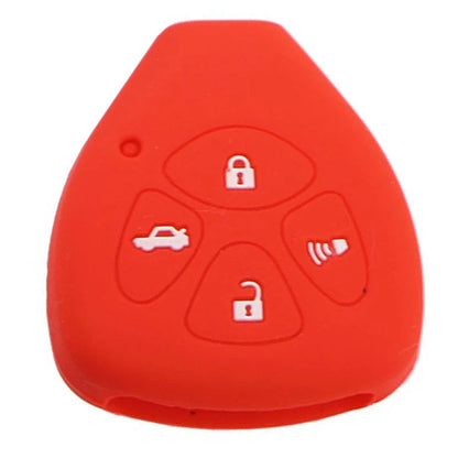 2 x Silicone 4 Button Key Shell Case Cover for Toyota Corolla, Camry, RAV4
