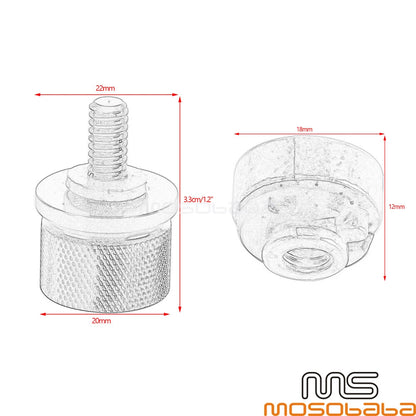 Seat Mounting Bolt & Nut for Harley Street Fat Bob Dyna Softail