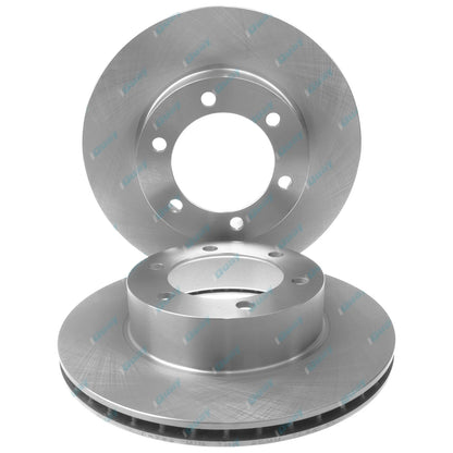 2 Front Disc Brake Rotors for Toyota Landcruiser Prado KZJ95 RZJ95 VZJ95 1996-02
