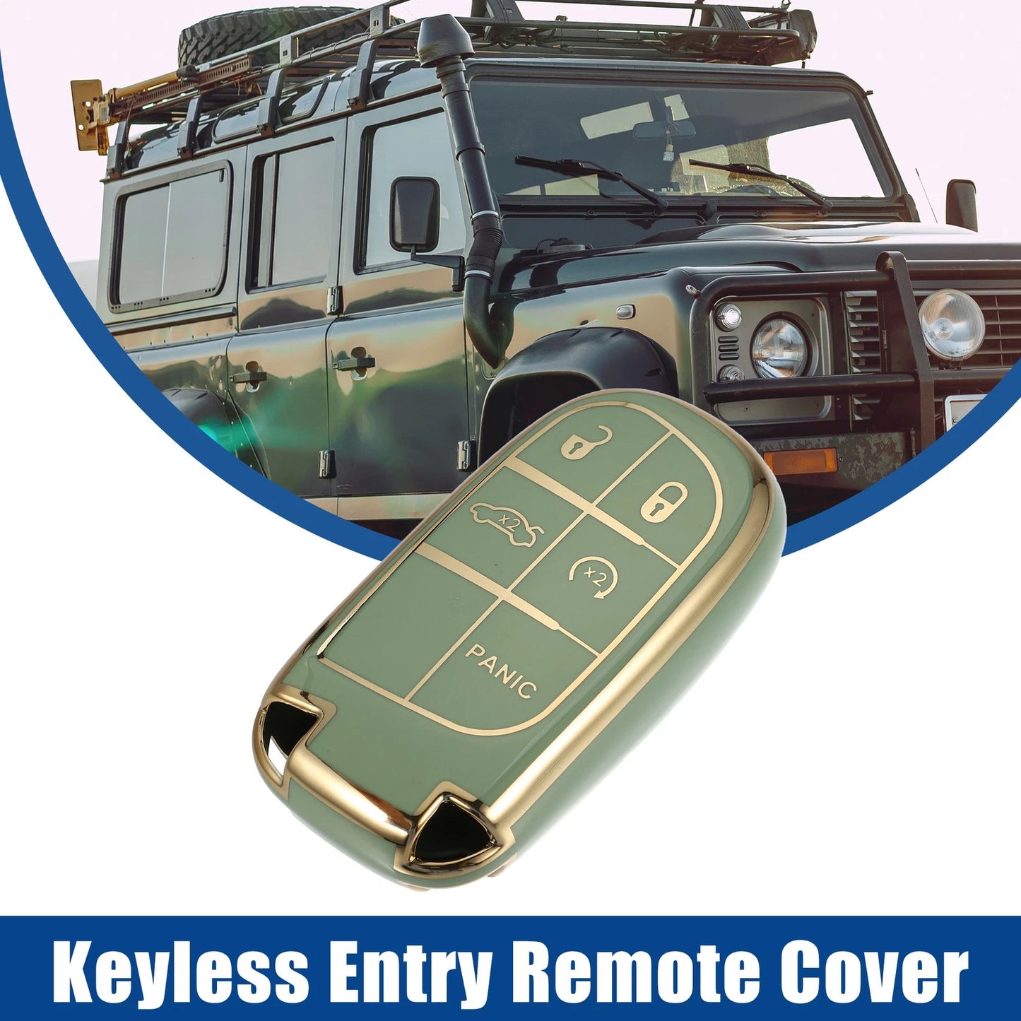 TPU 5-Button Keyless Entry Remote Cover for Dodge Charger Challenger Dart