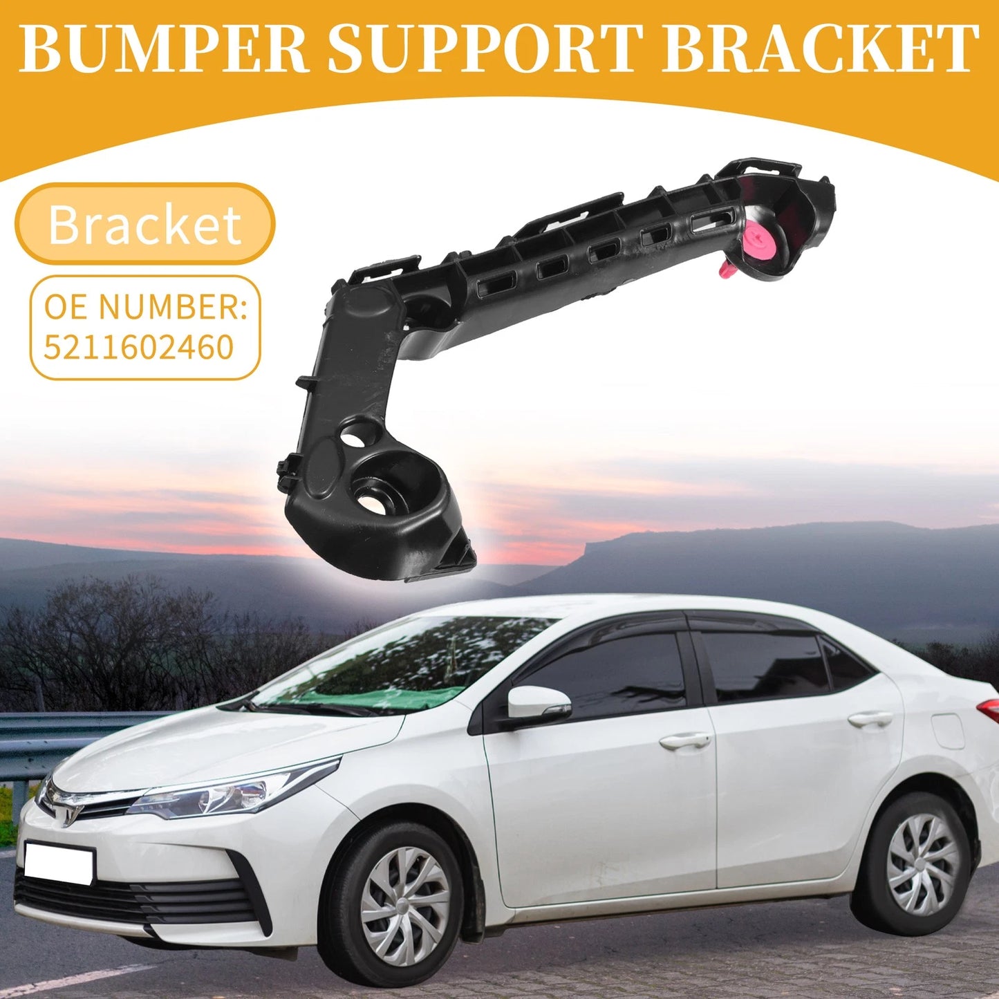 LH Side Front Bumper Support Bracket 1 Pc for Toyota Corolla (2019–2024)