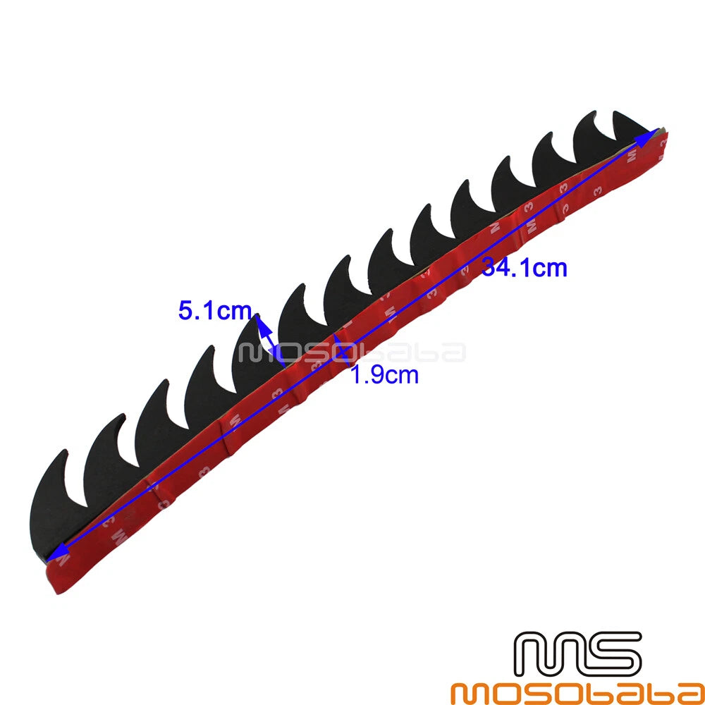 14'' Rubber Spikes Saw Strip for Dirt Bike ATV Motorcycle Helmets
