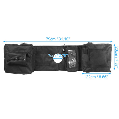 Black ATV Tank Saddle Storage Bag for Polaris Sportsman 450 570 850 & Yamaha