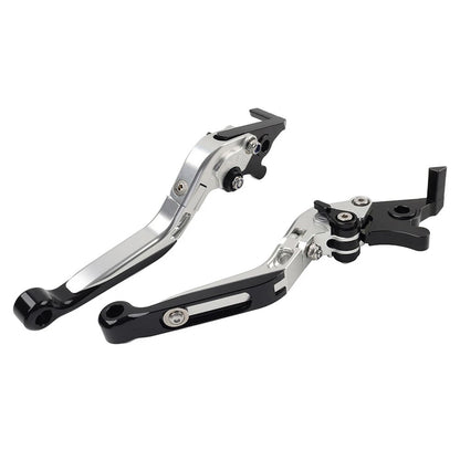 Silver Extendable Brake Clutch Levers for Suzuki GSXR600 GSXR750 GSXR1000 (06-10)