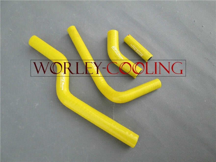 Silicone Radiator Hose for Kawasaki KX250F/KXF250 (2004-2005) Yellow