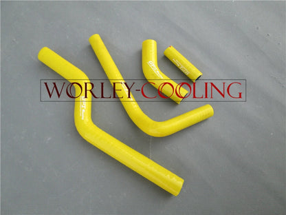 Silicone Radiator Hose for Kawasaki KX250F/KXF250 (2004-2005) Yellow