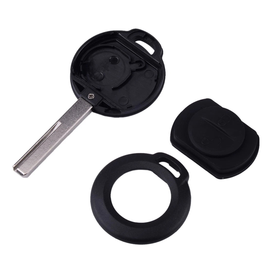 Black 2 Button Remote Key Shell for Mitsubishi Colt, Warrior, Spacestar