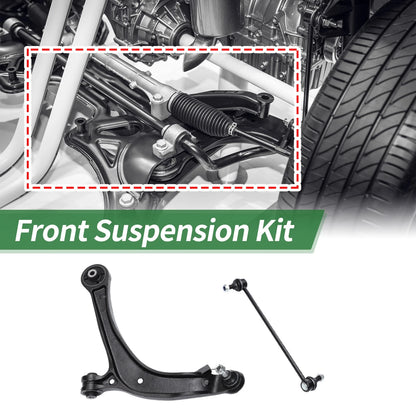 4pcs Front Suspension Control Arm Sway Bar Link for Honda Odyssey (2005-2010)