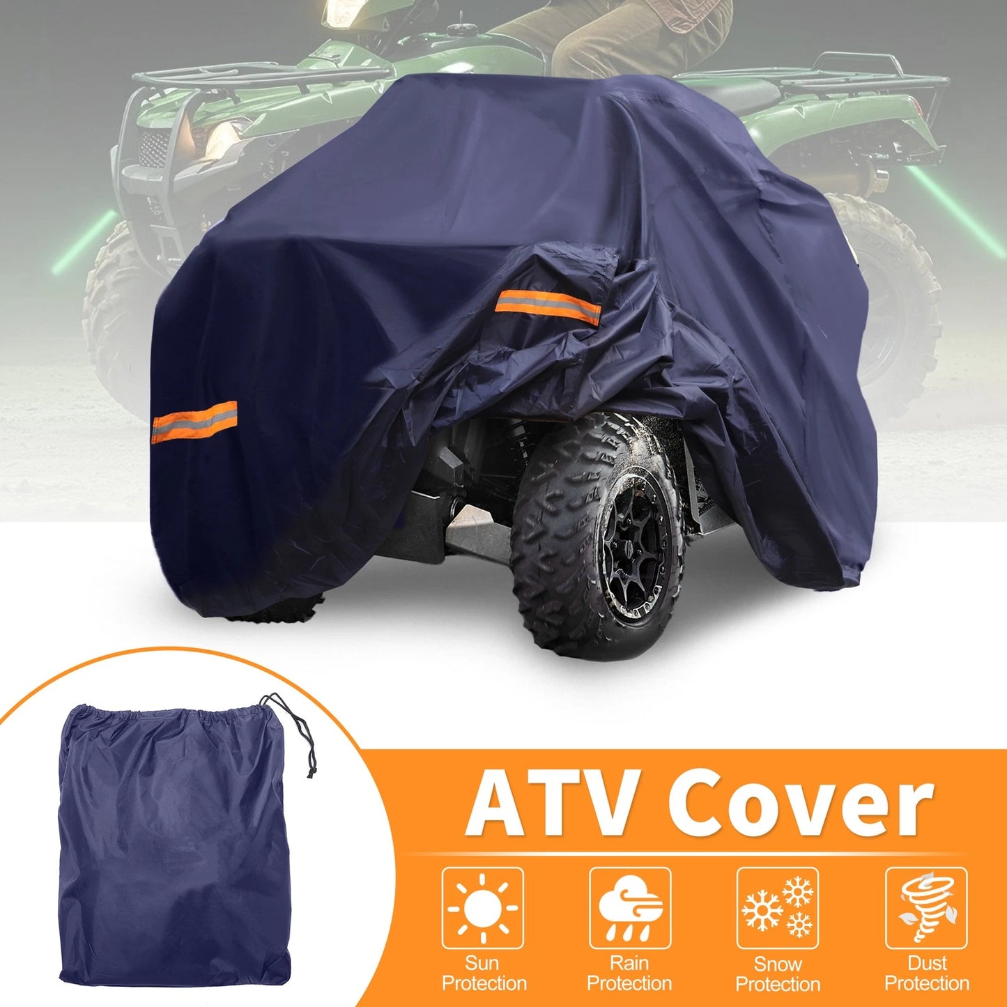 Waterproof ATV Cover for Kawasaki Brute Force 750