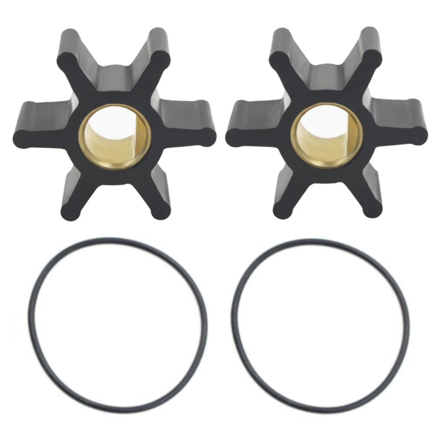 2Pcs Water Pump Rubber Impeller for Sherwood 8000K/23-2004