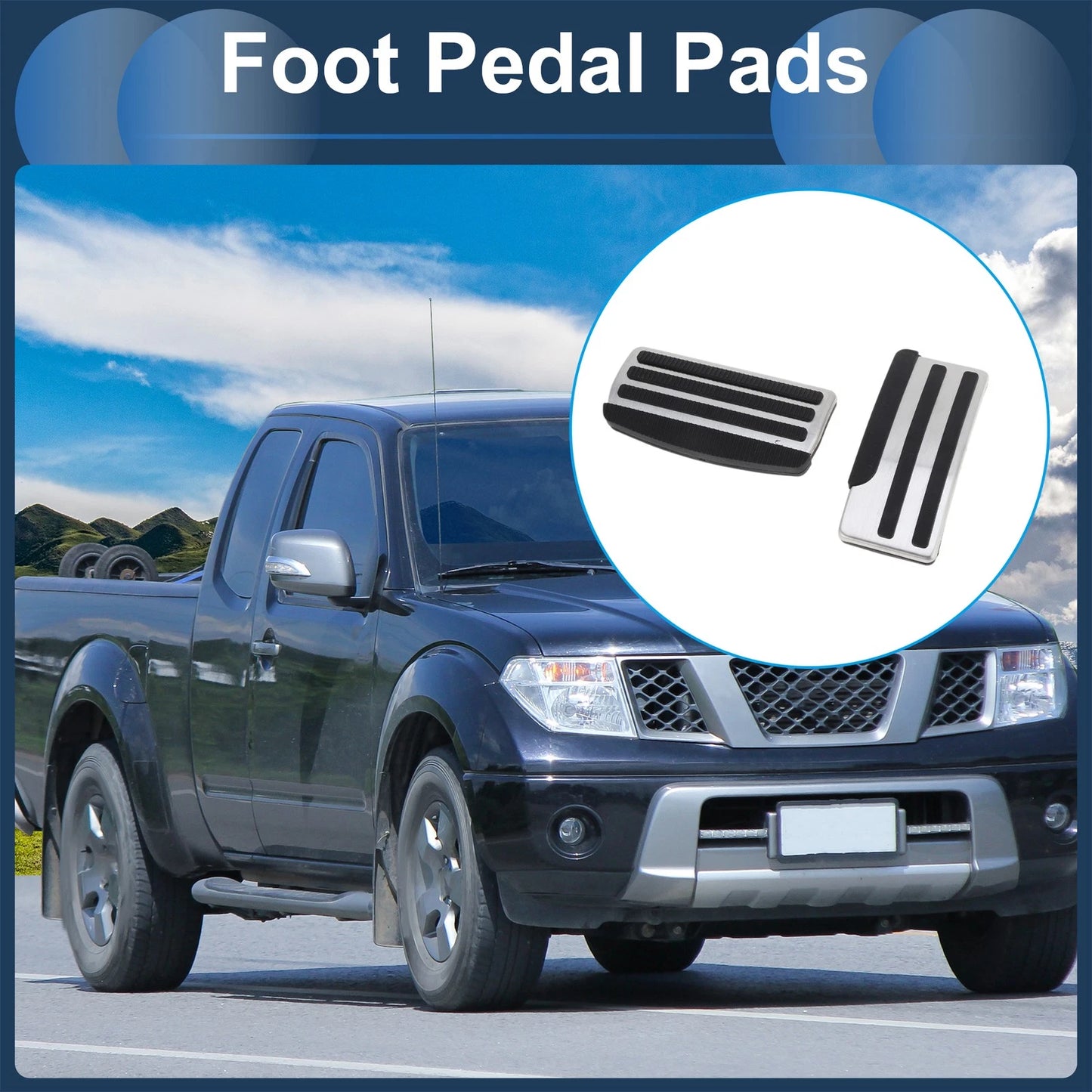 Automatic Footrest Pedals Cover for Nissan Frontier (2022-2024)