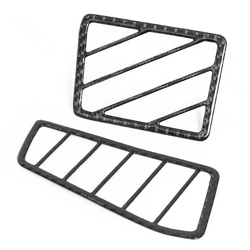 Carbon Fiber Dashboard Side Air Vent Outlet Cover Trim for 2008-2014 Challenger