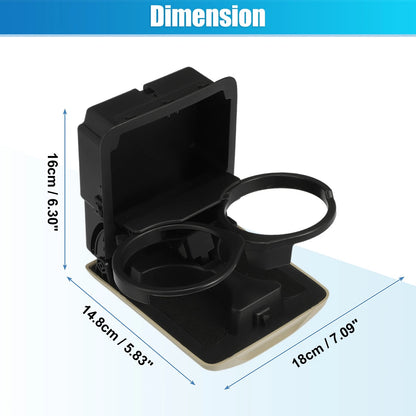 Cup Holder for Subaru Impreza 2.5L (2005-2007) ABS Black Beige